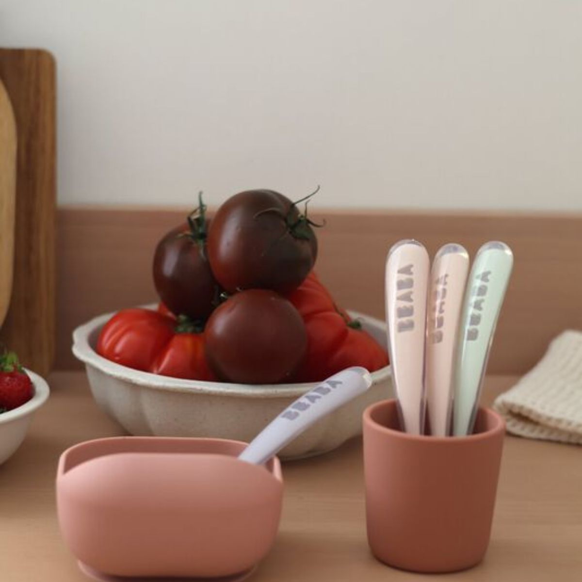 Kit de Colheres Infantil em Silicone Beaba 4 peças Cotcandy - Perfect for Small Mouths