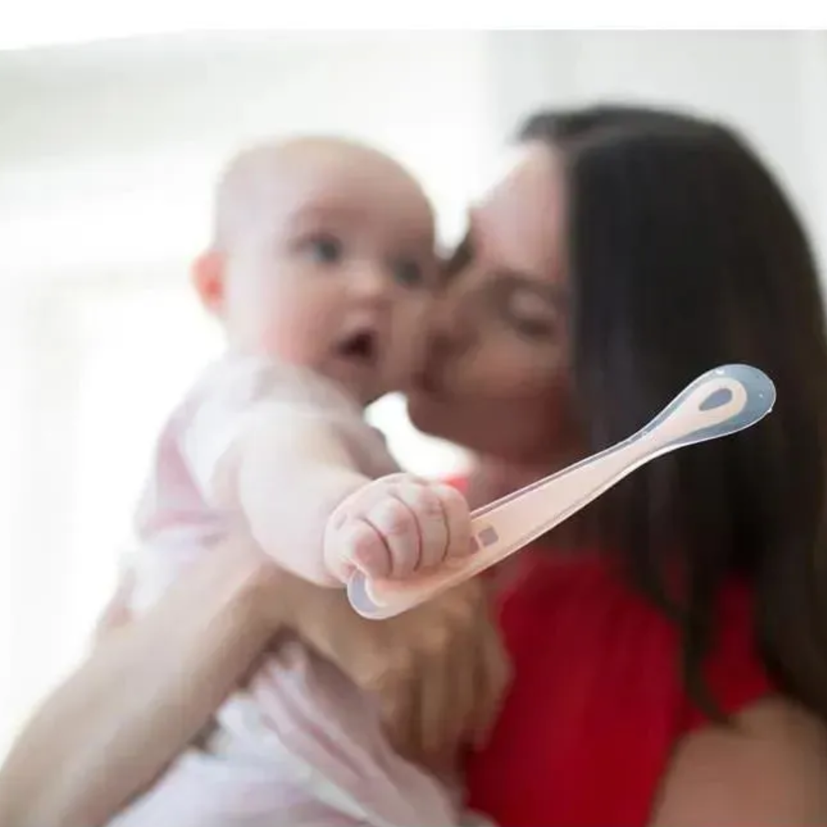 Kit de Colheres Infantil em Silicone Beaba 4 peças Rosa - Perfect for Small Mouths